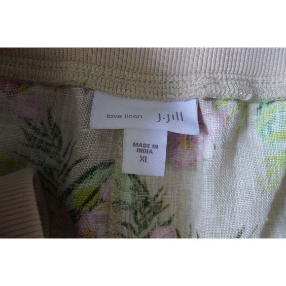 J. Jill Love Linen Orchid Spring Print Pant - XL - Picture 4 of 6